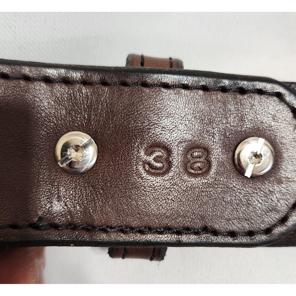Hanks Belts The Extreme Leather Gun Belt Brown 38 Made in USA CCW Work Belt - Picture 2 of 4